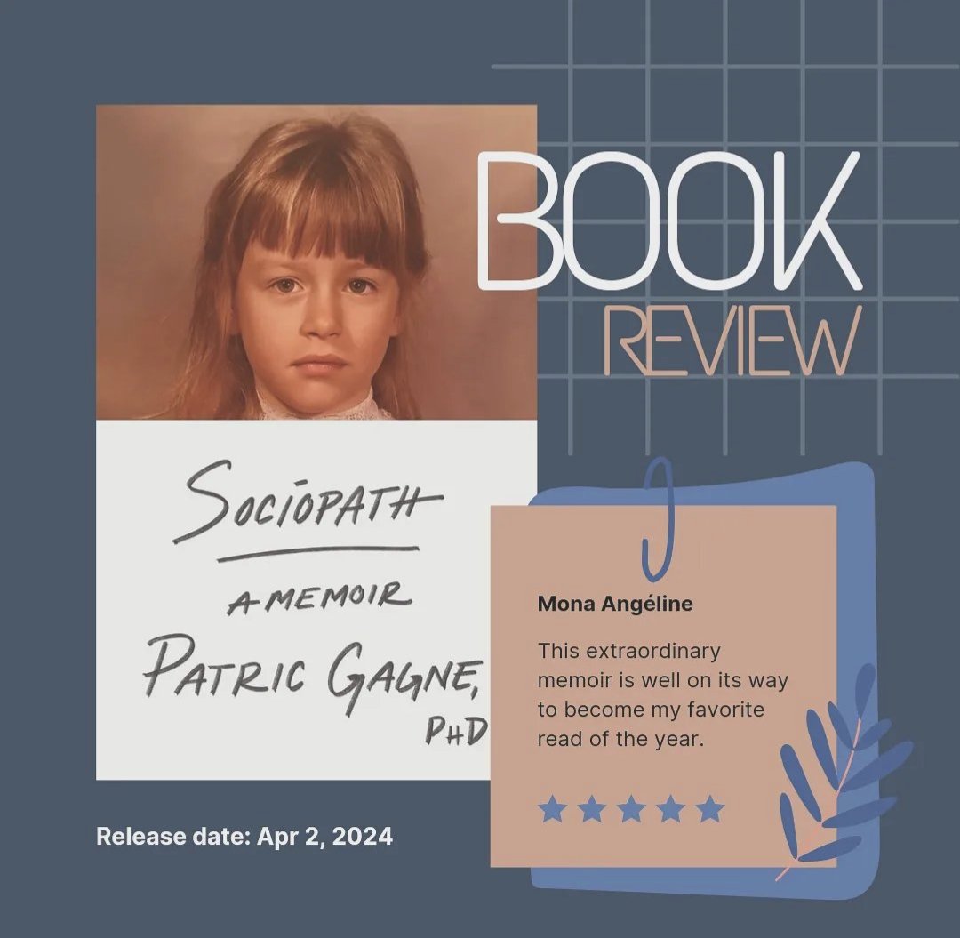 Sociopath by @PatricGagne is out today! This is shaping up to be among my favorite 5⭐ #reads of the year, and it's only April. Here's what I wrote in my #review! creativerunnings.com/books/sociopat… #booktwt #amreading #booklover #BookReview #readingcommunity #readersoftwitter