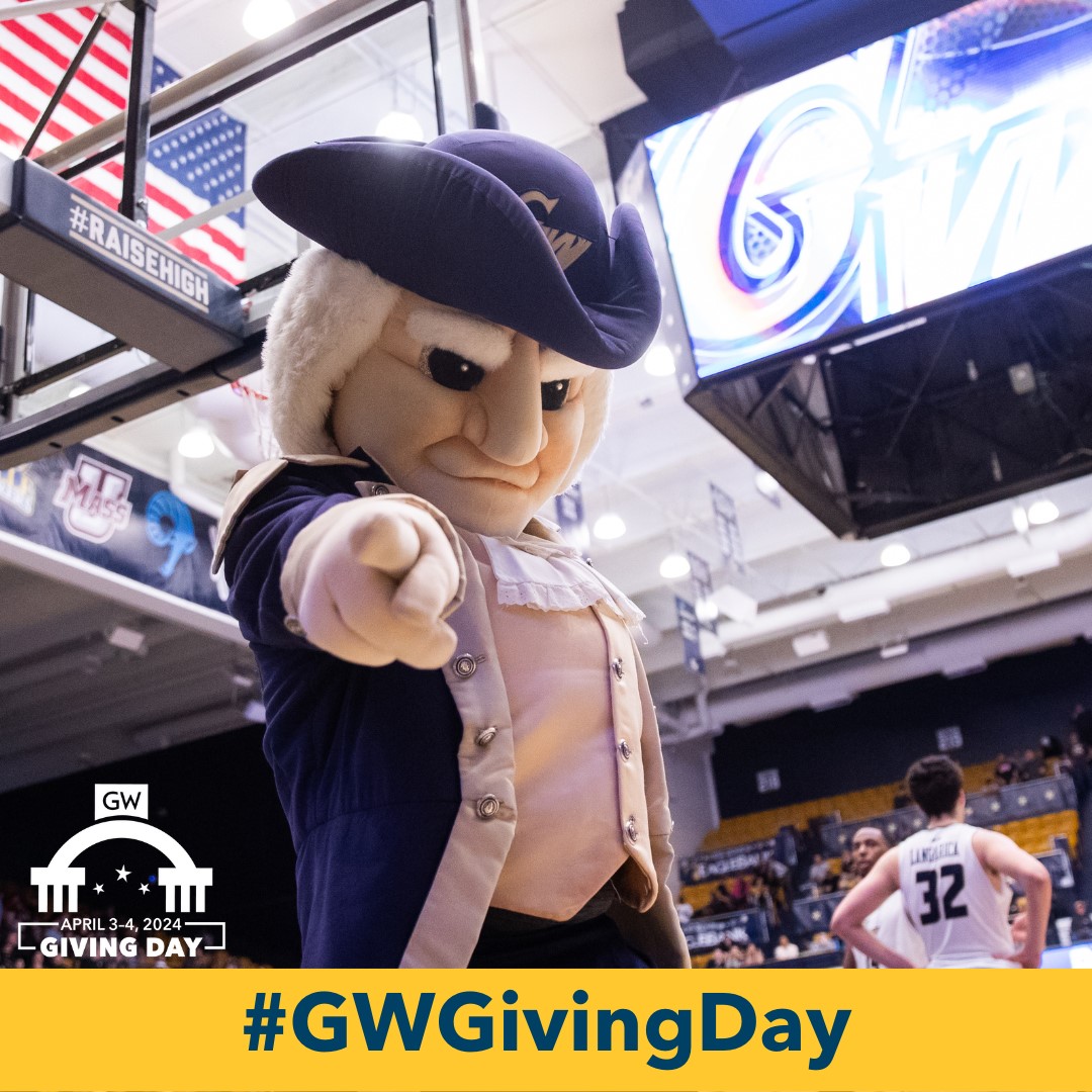 If you haven’t heard, it’s GW Giving Day today, starting at noon. Help support our student-athletes and make a gift here: go.gwu.edu/givingdayathle… #GWGivingDay
