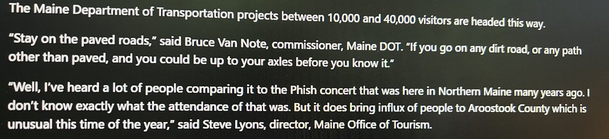 SilentTrees's tweet image. Maine Eclipse News