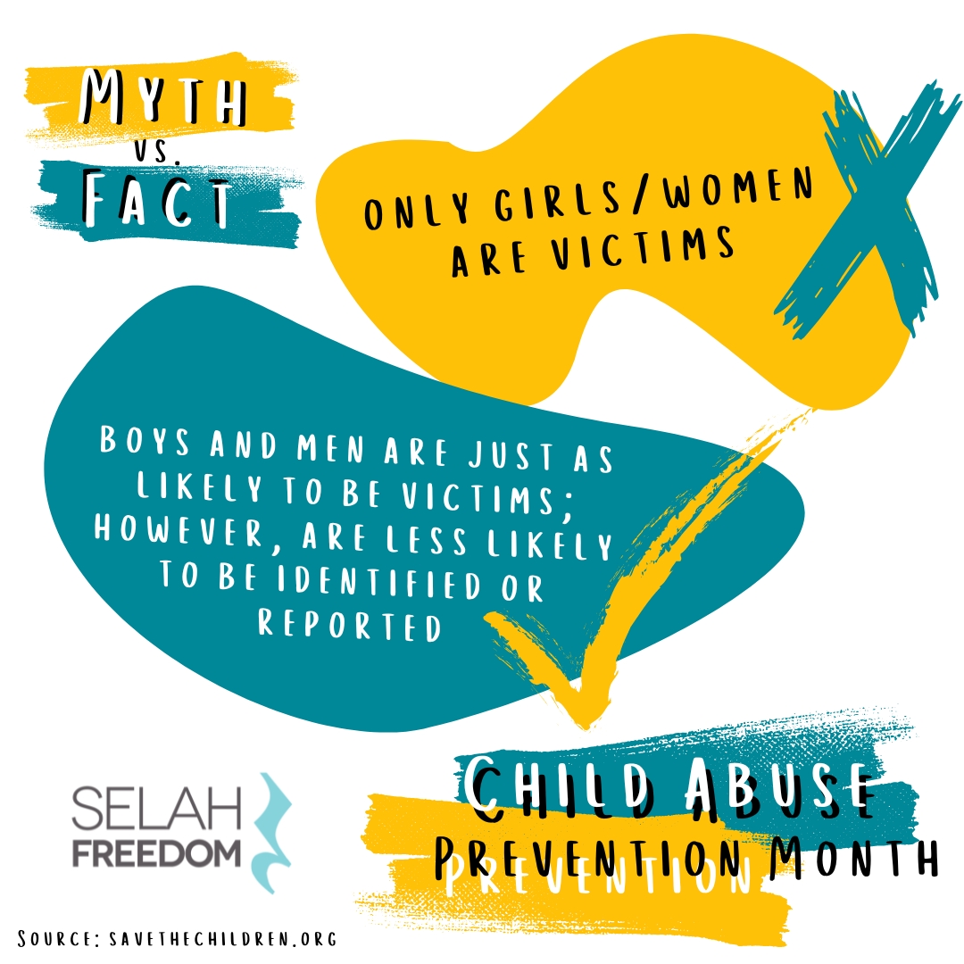 #DidYouKnow that males can be victims of trafficking as well? #MythvsFact #BeInformed #BeintheKnow #CAPM #CAPMonth #ChildAbusePreventionMonth #BetheChange #PreventChildAbuse #CAPMonth2024