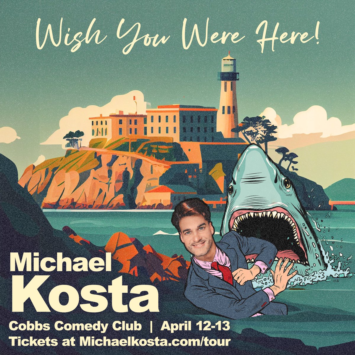 These old jokes will throw me in jail. #MichaelKosta #Comedy #Standup #SanFrancisco #Alcatraz @CobbsComedyClub
