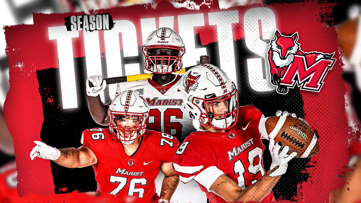 Season tickets are on sale for <a href="/Marist_Fball/">Marist Football</a>'s 2024 home schedule now!

For just $50, you can lock in your chairback seat at Tenney Stadium for our five home games in <a href="/CoachMWillis/">Mike Willis</a>' first season.

Read more: mari.st/FBseasontix