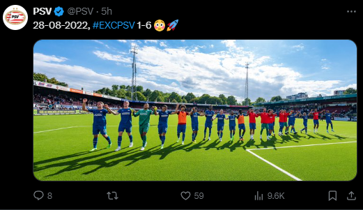 Heeft @PSV een Ajacied aan haar mediateam toegevoegd? Of is het gewoon een onkundige stagiaire die niet bekend is met de clubcultuur van #PSV? 

Vreselijk die arrogantie en domme berichten, dit is de Goden verzoeken...

#excpsv