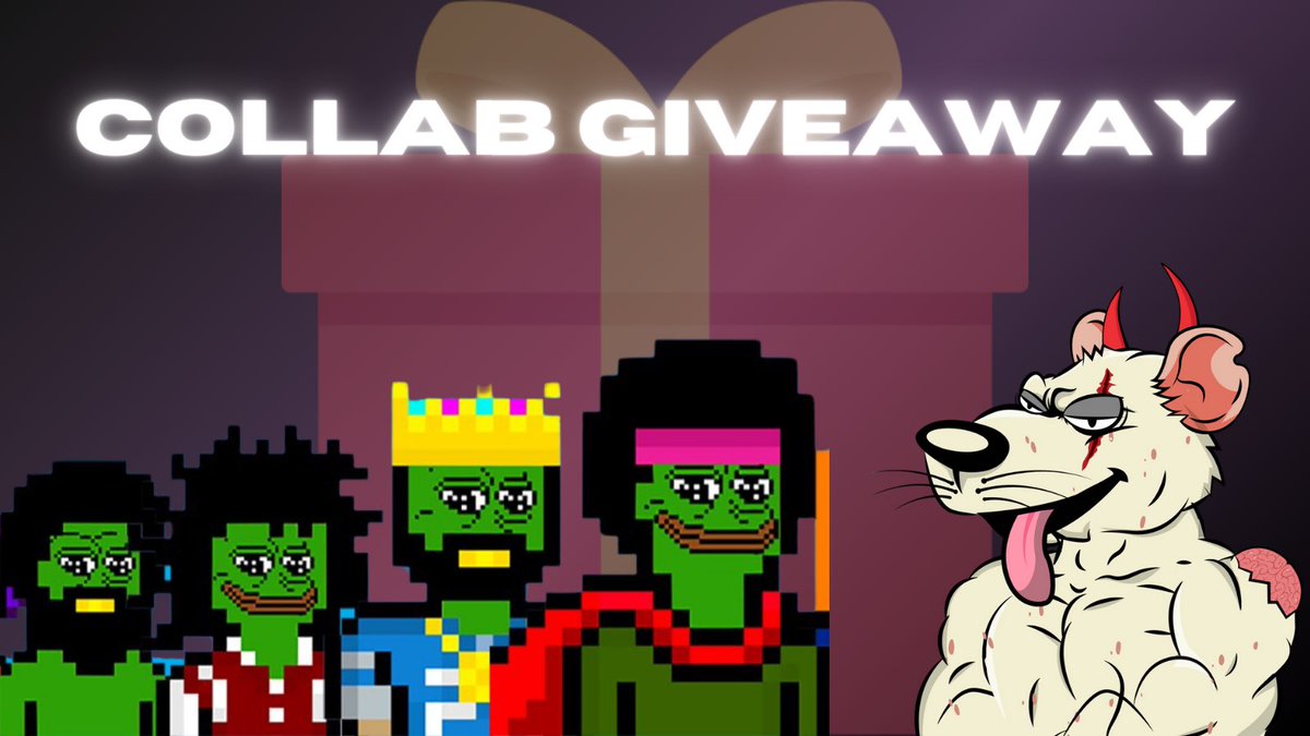 🎉 NFT GIVEAWAY 🎉

- 1x 2D Pumped Rat
- 10x WL Spots <a href="/missing_studios/">Mortal Kombat | NFT ART</a> 
- 3x Free NFTs <a href="/missing_studios/">Mortal Kombat | NFT ART</a> 

✅TO ENTER

- Follow: <a href="/PumpedRatsNFT/">Pumped Rats</a> <a href="/missing_studios/">Mortal Kombat | NFT ART</a> 
- ❤️ + ♻️
- Tag A Fren

⏰ 72 HOURS ⏰

#FreeNFTs #WLGiveaway #NFTGiveaway $MATIC #PolygonNFTs