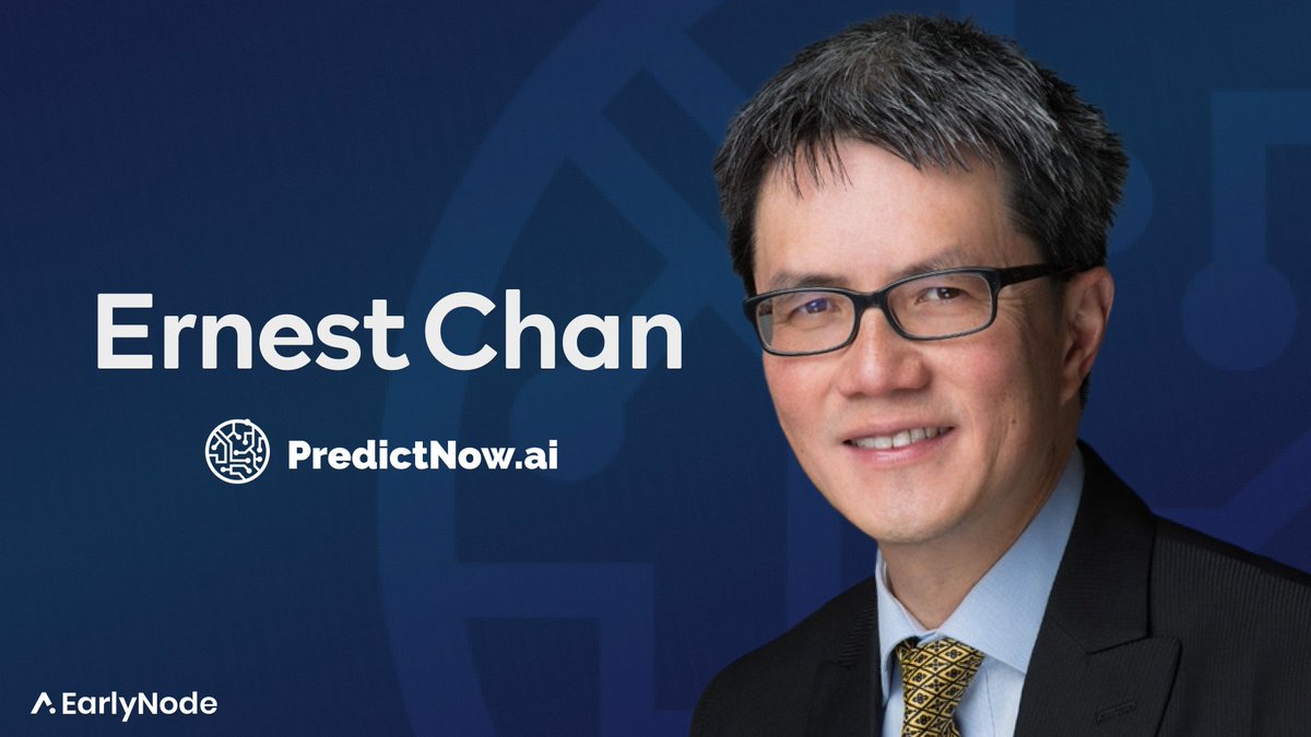 We hosted <a href="/chanep/">Lifeform</a>, co-founder of <a href="/PredictNowAI/">PredictNow.ai</a>, on The SaaS Operator podcast!

With a rich background in both Wall Street asset management and #machinelearning research, Ernest merges these worlds to enhance asset managers' capabilities. PredictNow.ai stands out by