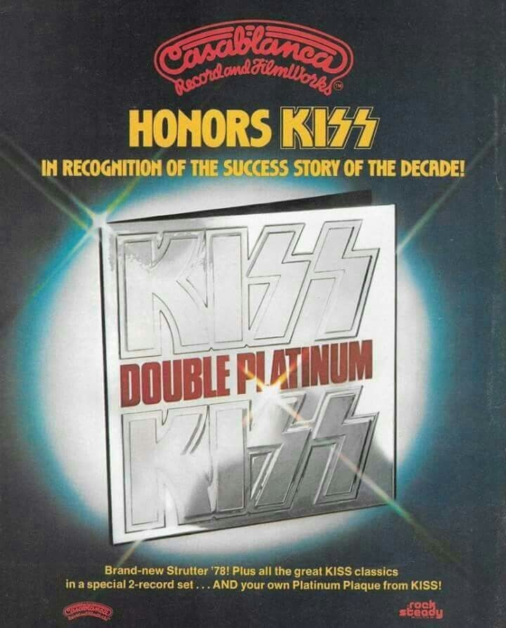 KISS on X: #KISSTORY - April 2, 1978 - We released our first greatest hits  album - Double Platinum. Which format of Double Platinum is in your  collection, #KISSARMY? LP, reel-to-reel, 8-track