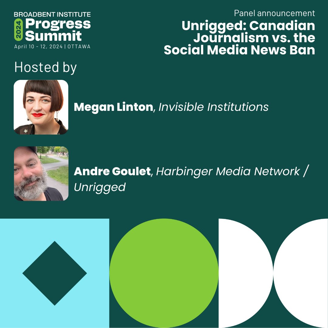 Super excited to co-host this conversation w/ <a href="/invinstitutions/">Invisible Institutions</a>' <a href="/pinkcaneredlip/">megan marie</a> and feat. <a href="/pressprogress/">PressProgress</a>' <a href="/rumneeek/">Rumneek</a> <a href="/TheBreachMedia/">The Breach</a>'s <a href="/Martin_Lukacs/">Martin Lukacs</a> <a href="/briarpatchmag/">Briarpatch Magazine</a>'s @sophiejin__ <a href="/PivotQc/">Pivot</a>'s Elissa Kayal + <a href="/TheHoserMedia/">The Hoser</a>'s <a href="/KevinTaghabon/">Kevin Taghabon</a> at <a href="/broadbent/">Broadbent Institute</a>'s 2024 Progress Summit 💕