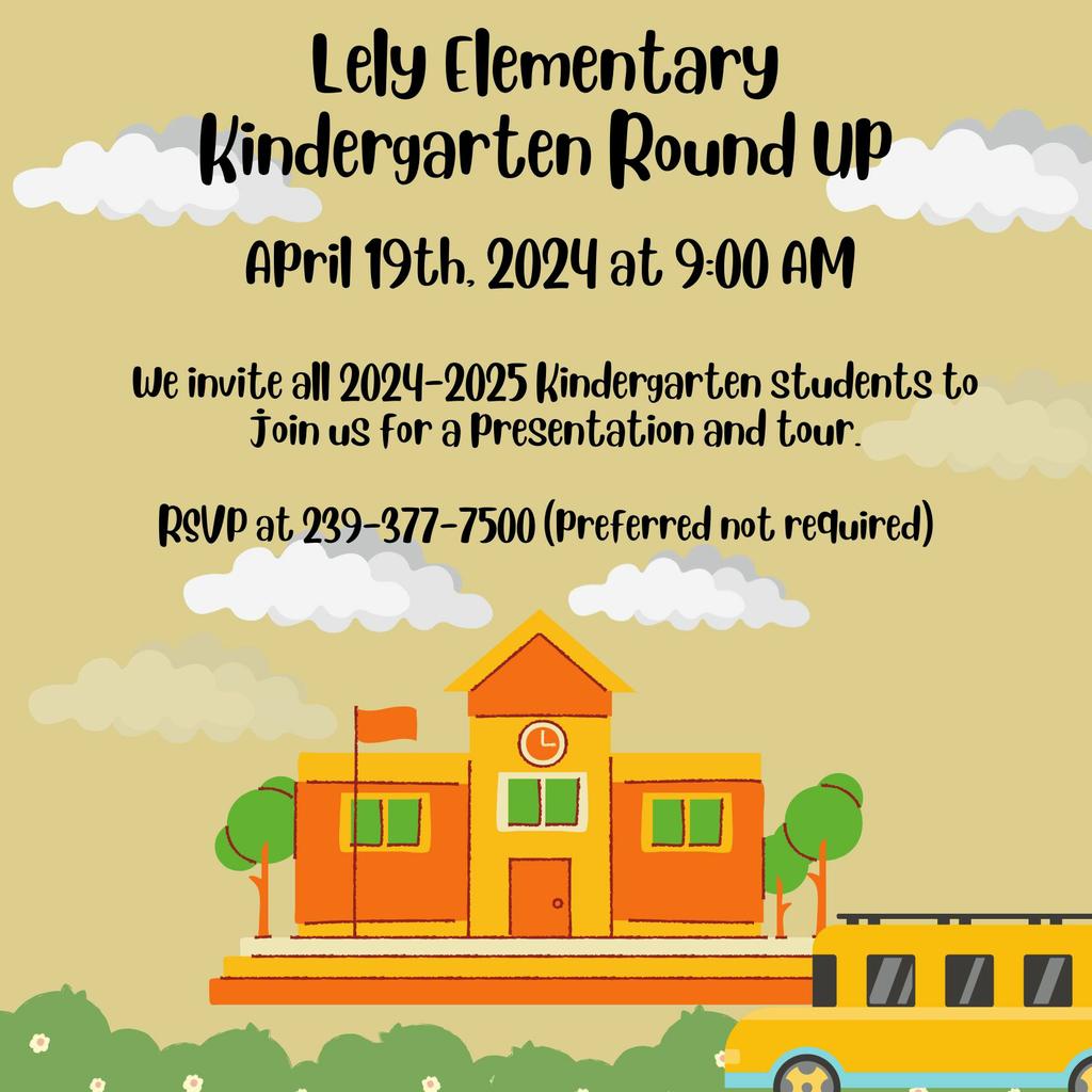 Calling all kindergarten students for the 24-25 school year. We'd love for you to join us for an informational meeting and tour. See invite below.