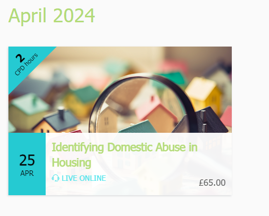 DAHAlliance's tweet photo. Can you share with your contacts?
Great for any housing teams who go into customers homes to enable them to spot the key indicators of #domesticabuse.
25th April - 13:30-16:00
https://t.co/nvaaIQvHWv
This training can save lives #EarlyIdentification https://t.co/SrIxpaGoRL