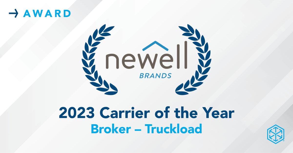 We are honored to receive @Newell_Brands’ 2023 Carrier of the Year Broker – Truckload award. It’s the latest recognition of Team Robinson’s continued commitment to serving our customers with excellence.