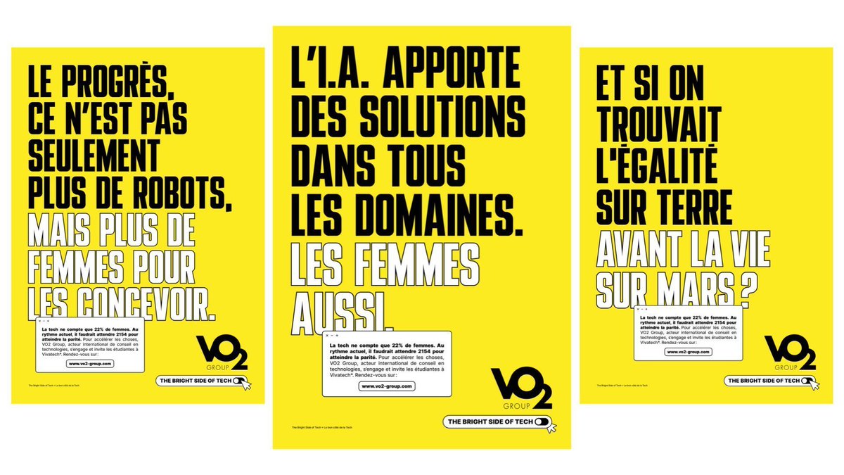 (#WoGiTech/#WomenInTech) Comment atteindre la parité dans la tech ? 

👉 Une campagne de sensibilisation lancée par <a href="/Vo2Group/">VO2 Group</a> avec <a href="/AgenceBelle/">Agence Belle</a>

v/@influencialemag - buff.ly/3J2f3VL
👋 <a href="/SANDDELA/">Sandrine Delage #WoGiTech #Vivatech</a> <a href="/tewoz/">Eric T.</a> <a href="/Dassoniou/">Bruno Lamouroux </a>