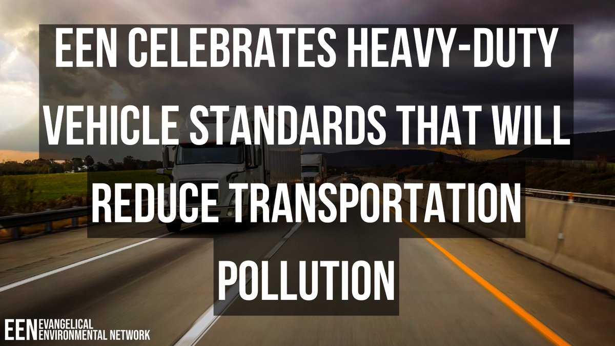 The @EPA's 'finalized performance-based standards give the heavy-duty transportation industry the opportunity to deliver something new: cleaner air to our families and communities.' -Rev. Dr. Jessica Moerman, EEN President & CEO. Read more:  bit.ly/3vrOJkZ