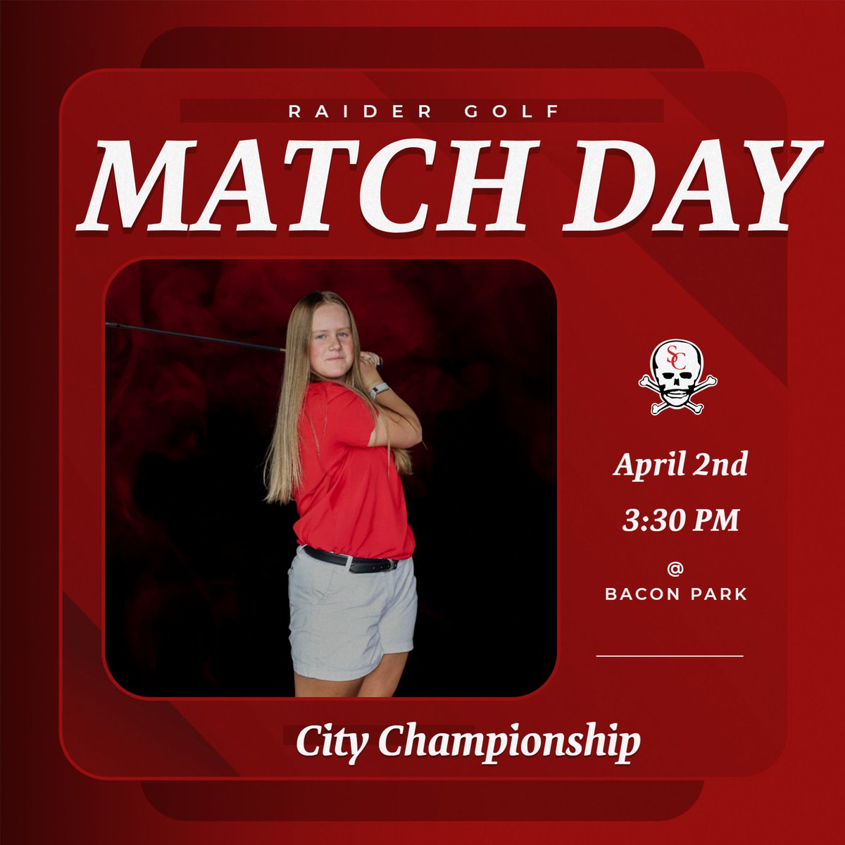 Good luck to the Raider Golf teams as they compete at the City Championship today!