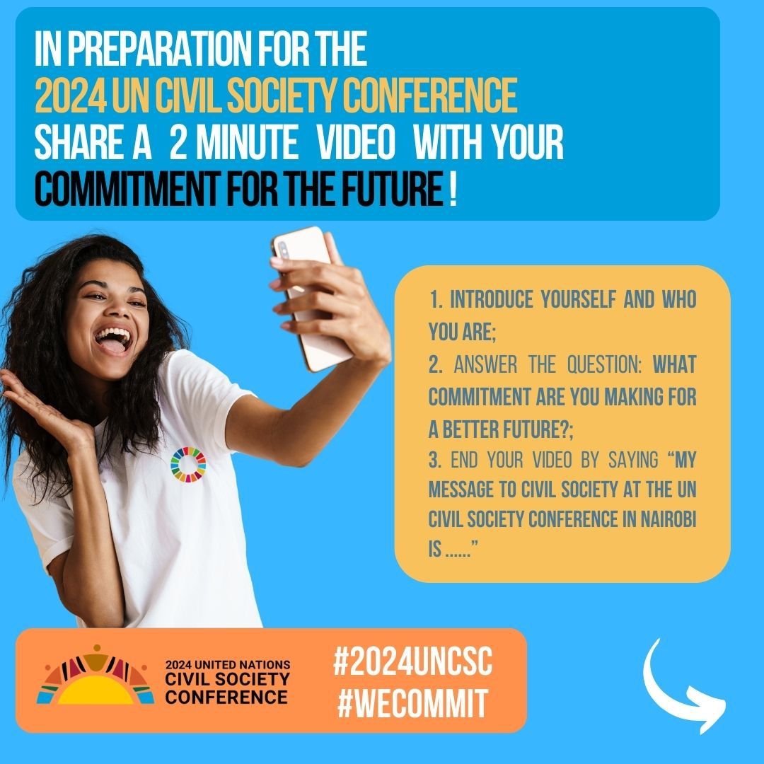 We invite you to take part in the #WeCommit video campaign for the #2024UNCSC in Nairobi, Kenya, May 9-10. Share a short 2 minute video message on your social media page by April 8, tagging @‌UNDGC_CSO with hashtags #2024UNCSC and #WeCommit. Read more:👇 drive.google.com/file/d/1xRiubI…