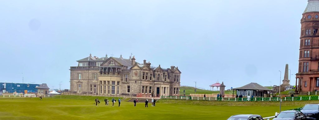 Might be the best #golf hotel on the planet… #history and views from every room … @18StAndrews #Rusacks Hotel