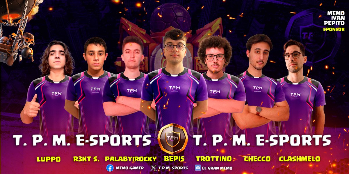 T.P.M SPORTS (@tpmsports2) on Twitter photo ๐ฐAnunciamos nuestro Master Roster 2024 ๐ฅ
๐jugadores
<a href="/Luppo_coc/">Luppo</a>
<a href="/R3ktSoldier/">Dani</a>
@palbiyikrocky
<a href="/Bepiss__/">Bepis_coc</a>
<a href="/ImTrottinoX/">-ImTrottinoX-</a>
<a href="/Checco_099/">ๆปใChecco</a>
<a href="/Clashmelo/">Carmelo</a>
๐ Manager
<a href="/Tuccia_M/">Tuccia | EMME</a> ๐ฐAnunciamos nuestro Master Roster 2024 ๐ฅ
๐jugadores
<a href="/Luppo_coc/">Luppo</a>
<a href="/R3ktSoldier/">Dani</a>
@palbiyikrocky
<a href="/Bepiss__/">Bepis_coc</a>
<a href="/ImTrottinoX/">-ImTrottinoX-</a>
<a href="/Checco_099/">ๆปใChecco</a>
<a href="/Clashmelo/">Carmelo</a>
๐ Manager
<a href="/Tuccia_M/">Tuccia | EMME</a>
