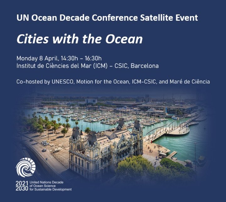 We’re taking our #Motion4theOcean to the @UNOceanDecade Conference! I’m so excited to be speaking about the Motion for the Ocean at the official event we’re hosting with @IocUnesco, @ICMCSIC & Maré de Ciência. Open to registered participants: forms.office.com/Pages/Response…