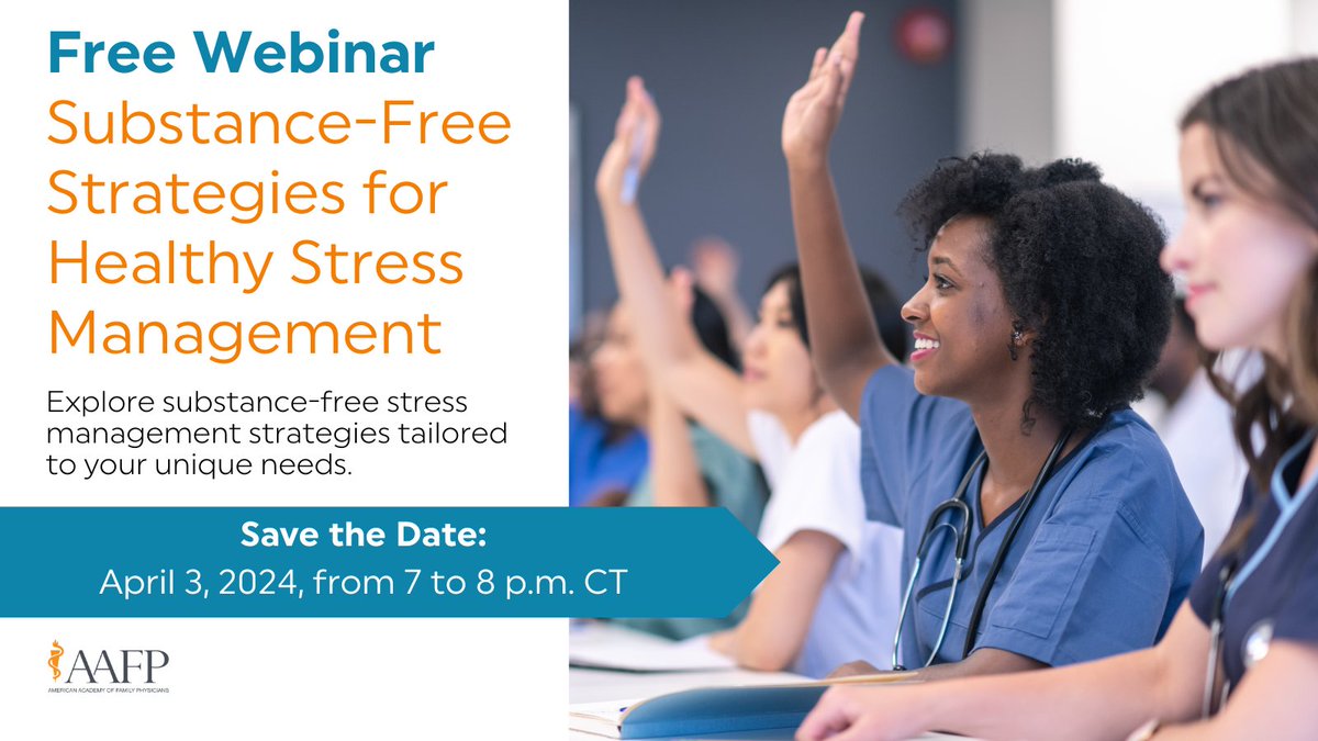 Join us and FMIG Well-being Champion Molly Stegman tomorrow at 7 p.m. CT to learn more about substance-free stress management strategies and how to create a personalized stress management plan to conquer stress your way: bit.ly/3TAWWex
