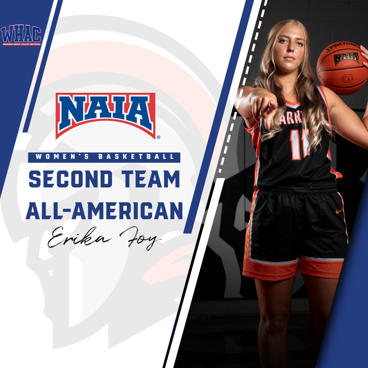 Congratulations to Indiana Tech's Erika Foy and Lawrence Tech's Brandon Beavers on being named NAIA Basketball All-Americans! More info at whac.net