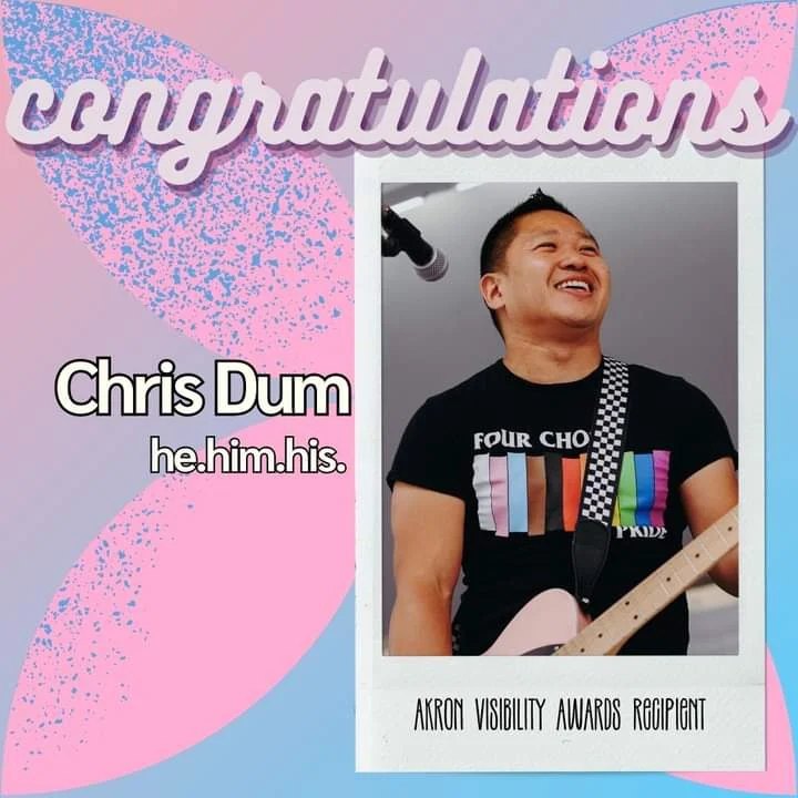 Congratulations to grad student Beau Shaniuk &amp; prof. <a href="/Doctor_Dum/">Christopher Dum</a> who are both recipients of the Akron Visibility Award for their work in the community.
