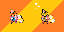 ImSoFakery's tweet photo. Paradox Poliwag "Hard Candy" 
Fairy/Rock
Ability: Protosynthesis  
Stats: HP 140,ATK 60,DEF 120,SPATK 50,SPDEF 120,SPD 80,TOTAL 570  
Free to use sprite ***JUST CREDIT ME***  #Fakemon #Fakepokemon #Pokemon #PixelArt #Sprites #Poliwag #RegionalForm #RegionalVariant https://t.co/ZlMSb2pBsR