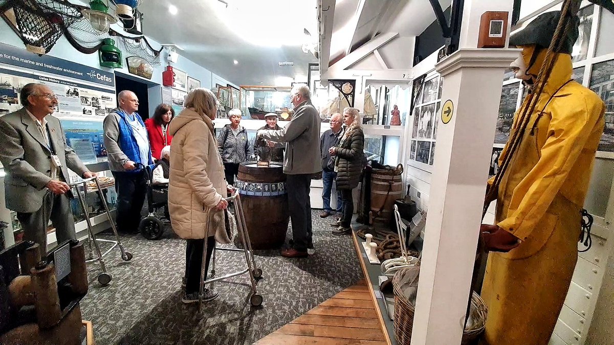 What a pleasure it was to show today's visitors from Carlton Hall Residential Home & Village around our museum. So many memories brought to the fore. We hope we see you again! #maritimeheritage #carehomes #memories #Lowestoft #Suffolk