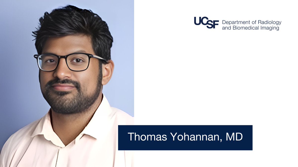 Join us in welcoming Dr. Thomas Yohannan to @UCSFimaging! With a background in #NuclearMedicine & radiation safety, Dr. Yohannan brings valuable expertise to our dedicated team. Welcome, Dr. Yohannan! radiology.ucsf.edu/blog/welcoming…