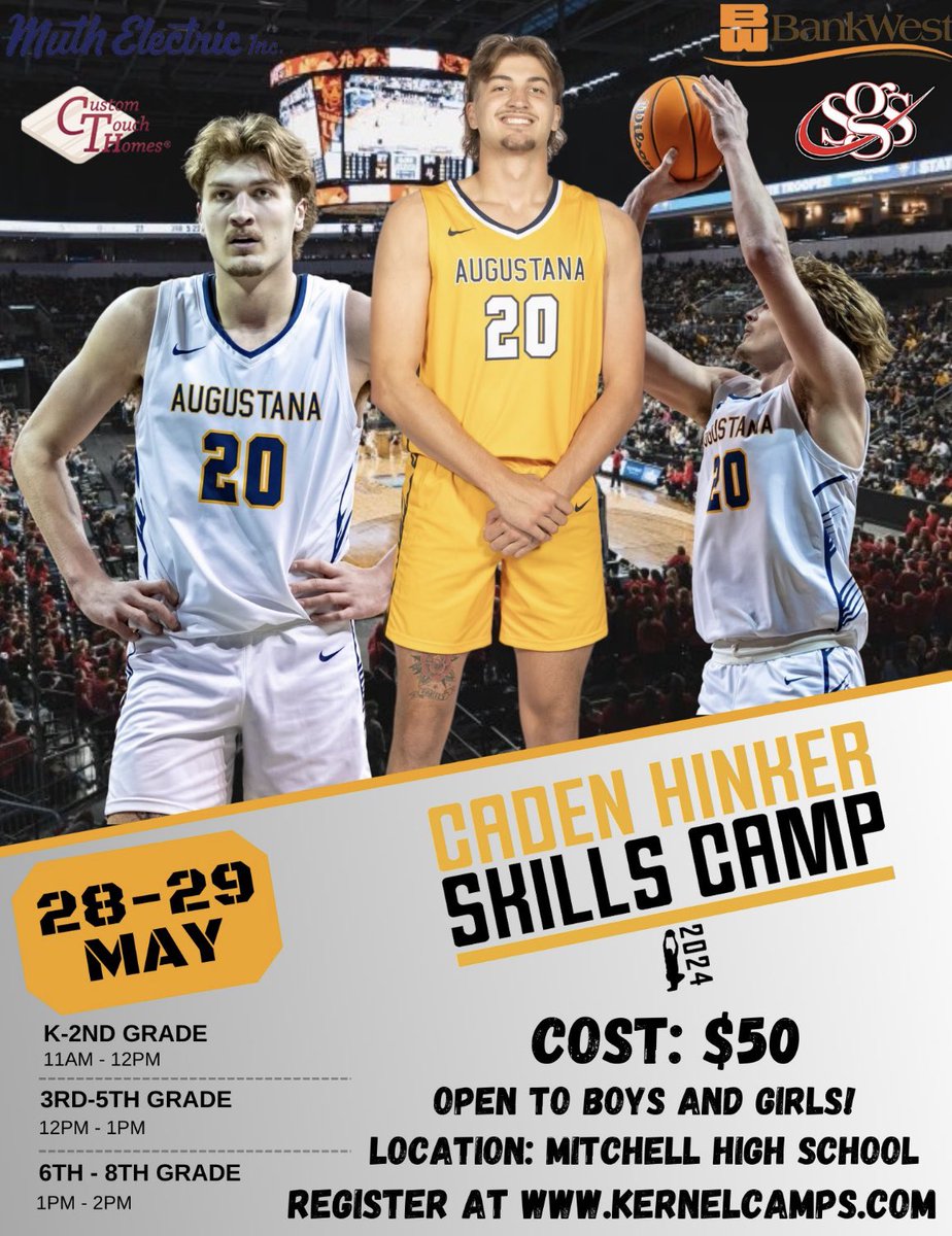 It’s that time of the year! Go get registered at kernelcamps.com 
Can’t wait to get to work!