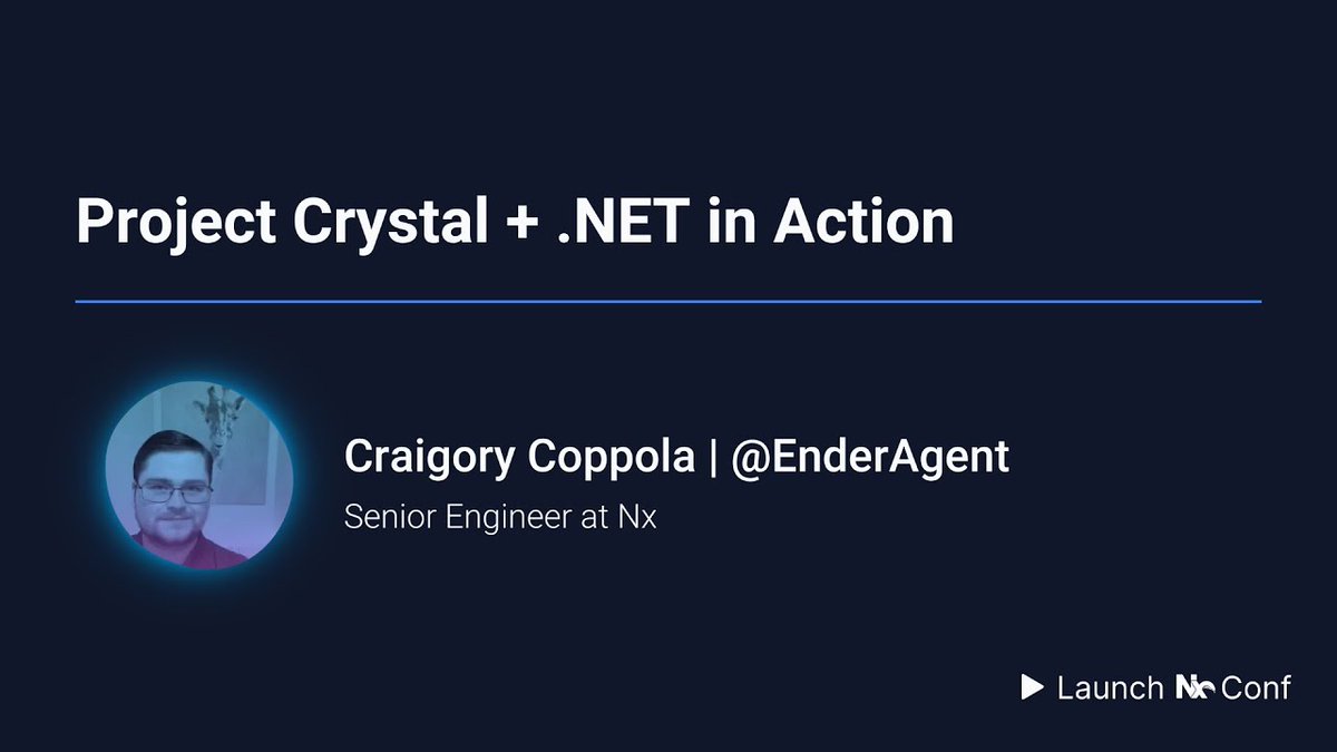 Nx Project Crystal's inferred tasks are a huge quality of life improvement! See them in action in @EnderAgent's demo of his Project Crystal + .Net plugin from Launch Nx Conf. 👀 youtu.be/fh-yzOuQGE8