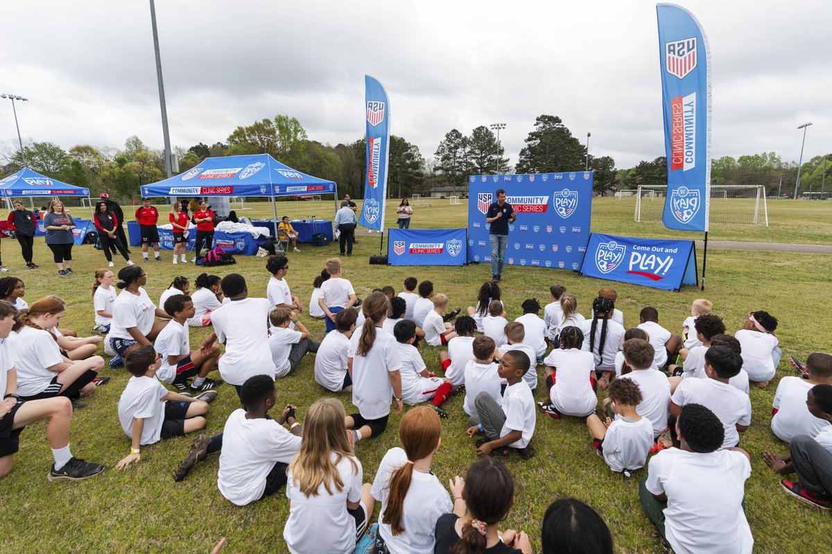 @AYSO_Soccer is the oldest national youth soccer program in the U.S.  Ahead of the SheBelieves Cup, we're partnering with them this week in Atlanta to hold 5 community clinics and spread our love of soccer!