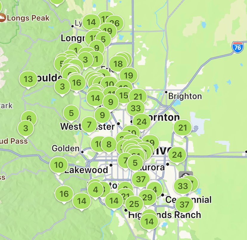 Denver, Colorado is experiencing good air quality. To see what your air quality is like, download our free app. #Denver #Colorado #AirQuality #AirPollution iqair.com/us/commercial-…