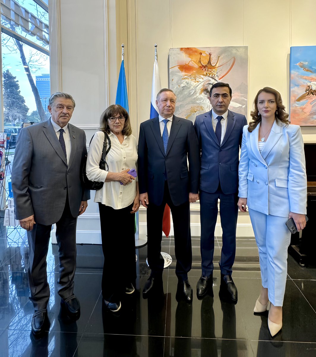 🇦🇿🇷🇺Russian Community of #Azerbaijan at a meeting with the Governor of St. Petersburg Aleksandr Beglov