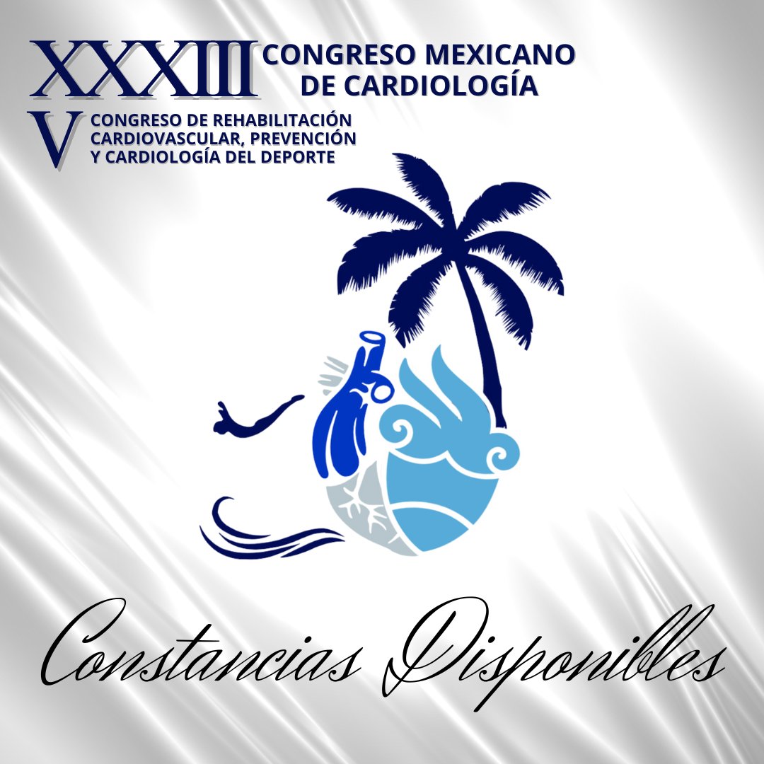 ¡Constancias del XXXIII Congreso Mexicano de Cardiología ya disponibles! Acceda aquí: constancias.checkmein.com.mx/CONGRESOCARDIO… ¡Gracias por su participación! 🩺❤️