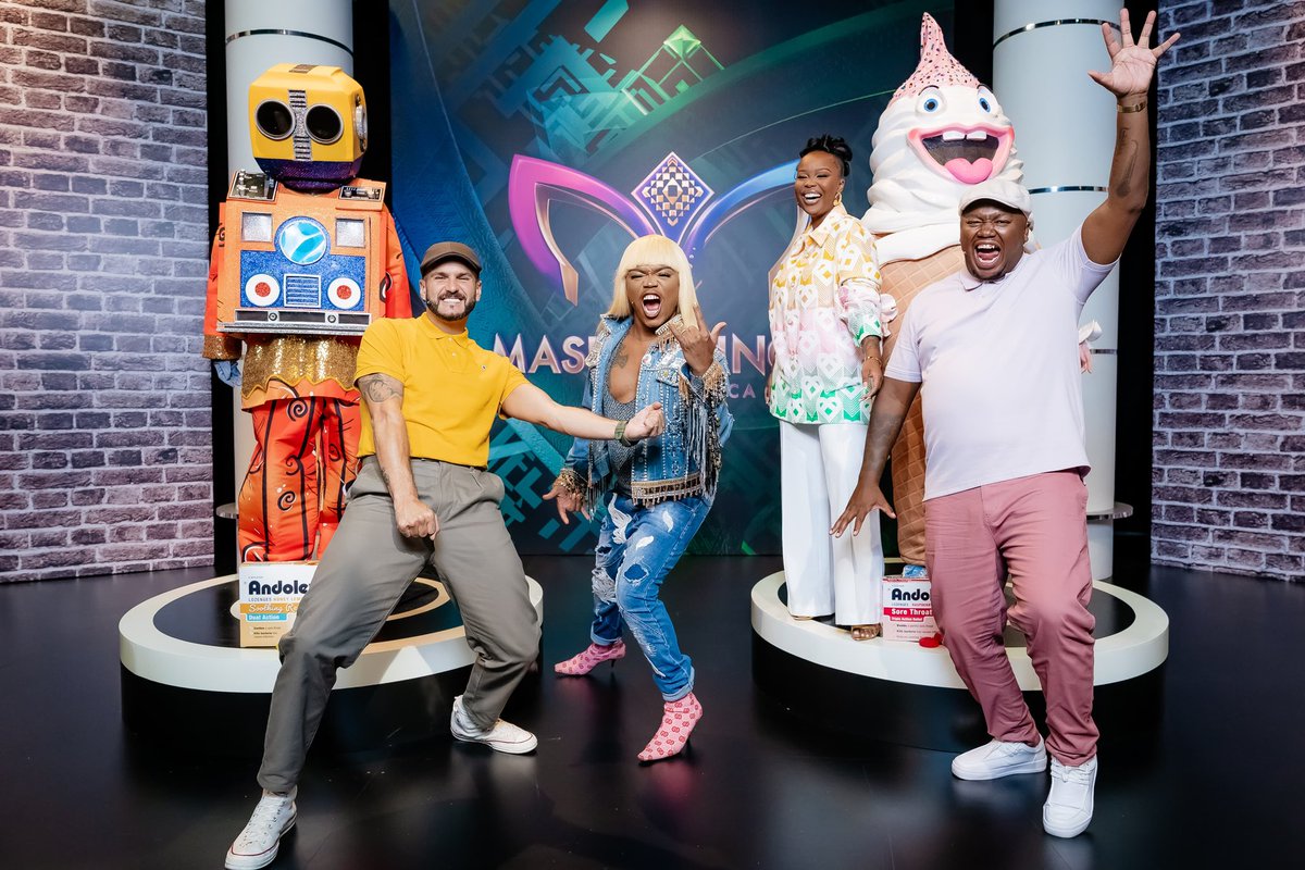 They are getting warmed up!!!!!! This Saturday your faves are back!!!!! @jsomethingmusic @somizi @sithelo_shozi @skhumbi @MaskedSingerZA @SABC3 @KITKAT #Andolex Are you joining us on Saturday 18:30