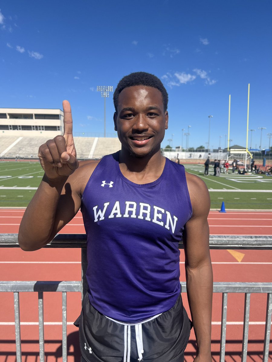 Congratulations to Lee Thompson 

District Champ in Varsity LONG JUMP

With a jump of 21’8” 
#EDUB <a href="/WarrenNisd/">Warren Warrior Football (NISD) TX</a>