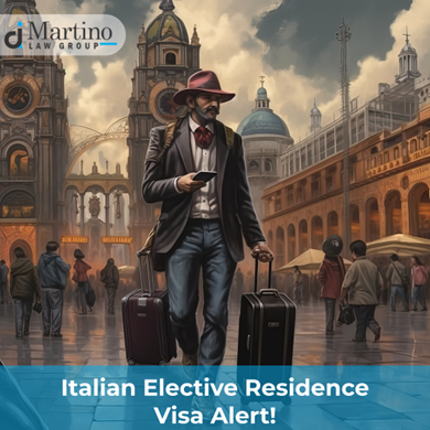 🌟 Navigating the Complexities of #ItalianElectiveResidenceVisas? 🇮🇹Let Di Martino Law Group guide you through the evolving landscape of #ERVapplications with tailored strategies and expert advice! Embark on your journey to secure an Italian Elective Residence Visa with ease