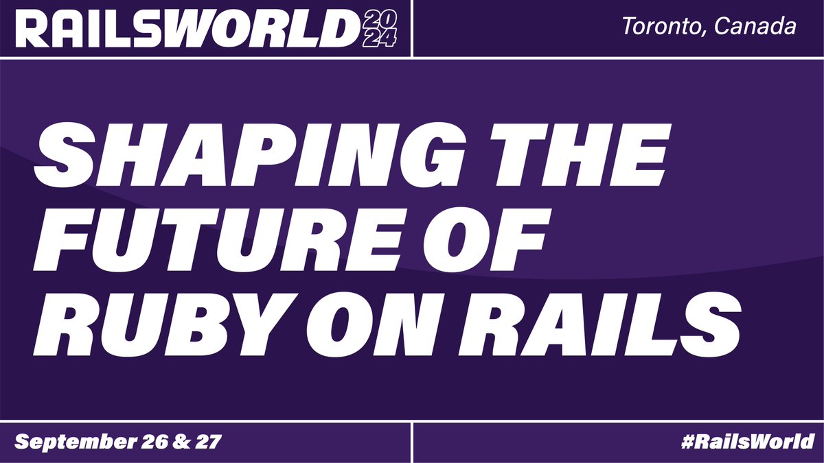 The #RailsWorld landing page is live, thanks to the work of junior developer John Farina. Stay tuned for more details including info about tickets, speakers, and sponsors (or sign up to the mailing list): rubyonrails.org/world/2024