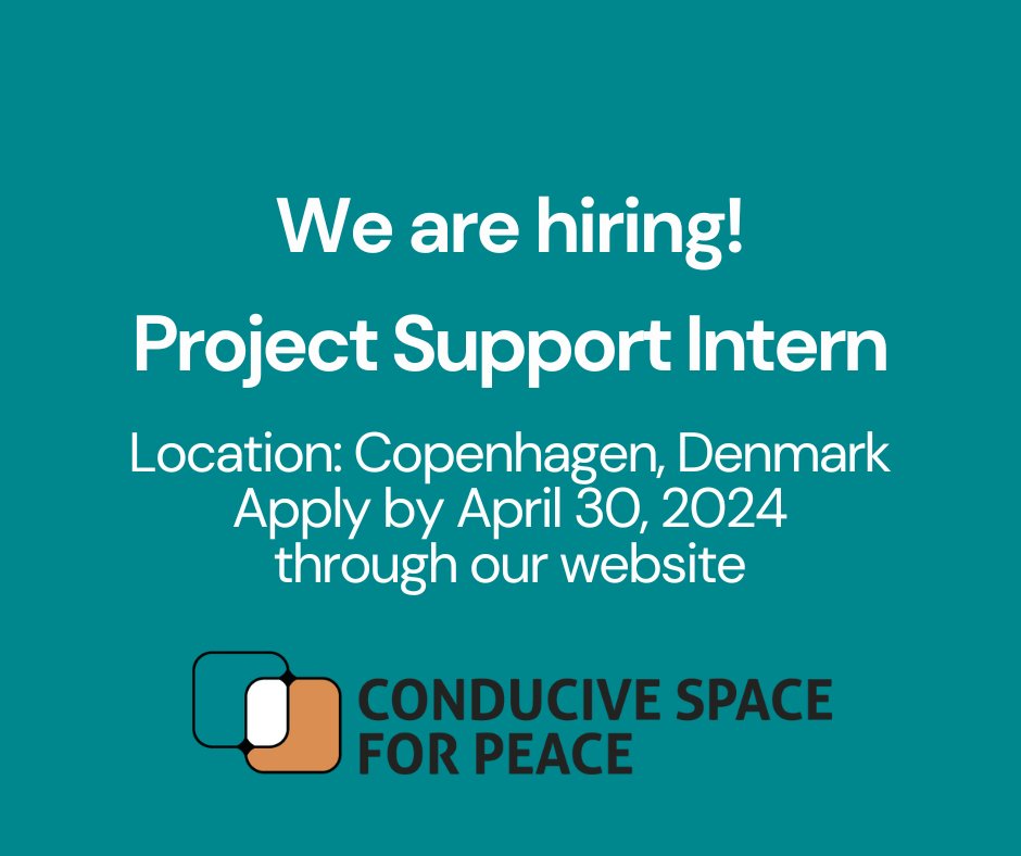 📣 Exciting #Internship Opportunity in Copenhagen, Denmark! Are you enthusiastic about peacebuilding and development work? Do you aspire to explore the local leadership agenda and promote equitable partnerships? Your search ends here! 👉 lnkd.in/eeKUE7AV