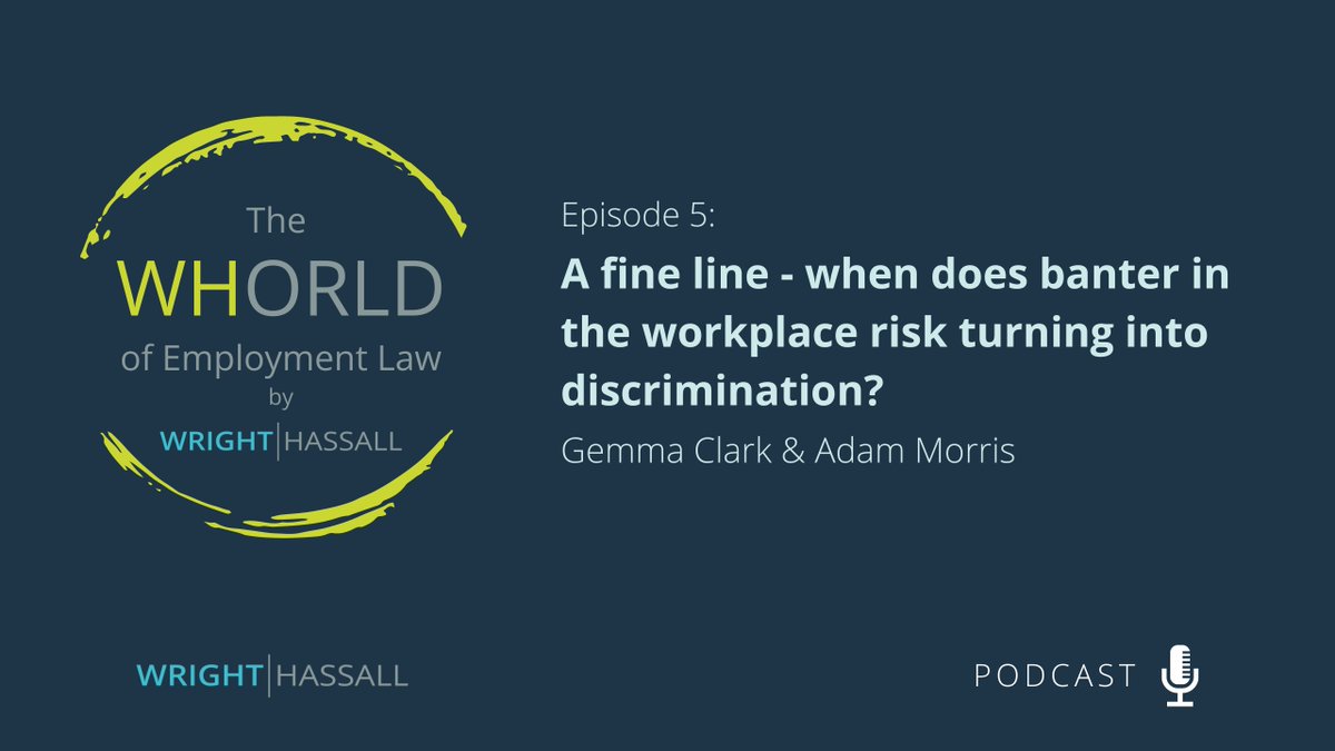 🎙 LATEST EPISODE NOW LIVE🎙 Gemma Clark and Adam Morris, take a closer look at discrimination in the workplace and the potential pitfalls employers and employees are falling into. rb.gy/9zggbe #WeAreWrightHassall #Podcast #EmploymentLaw #EmploymentPodcast