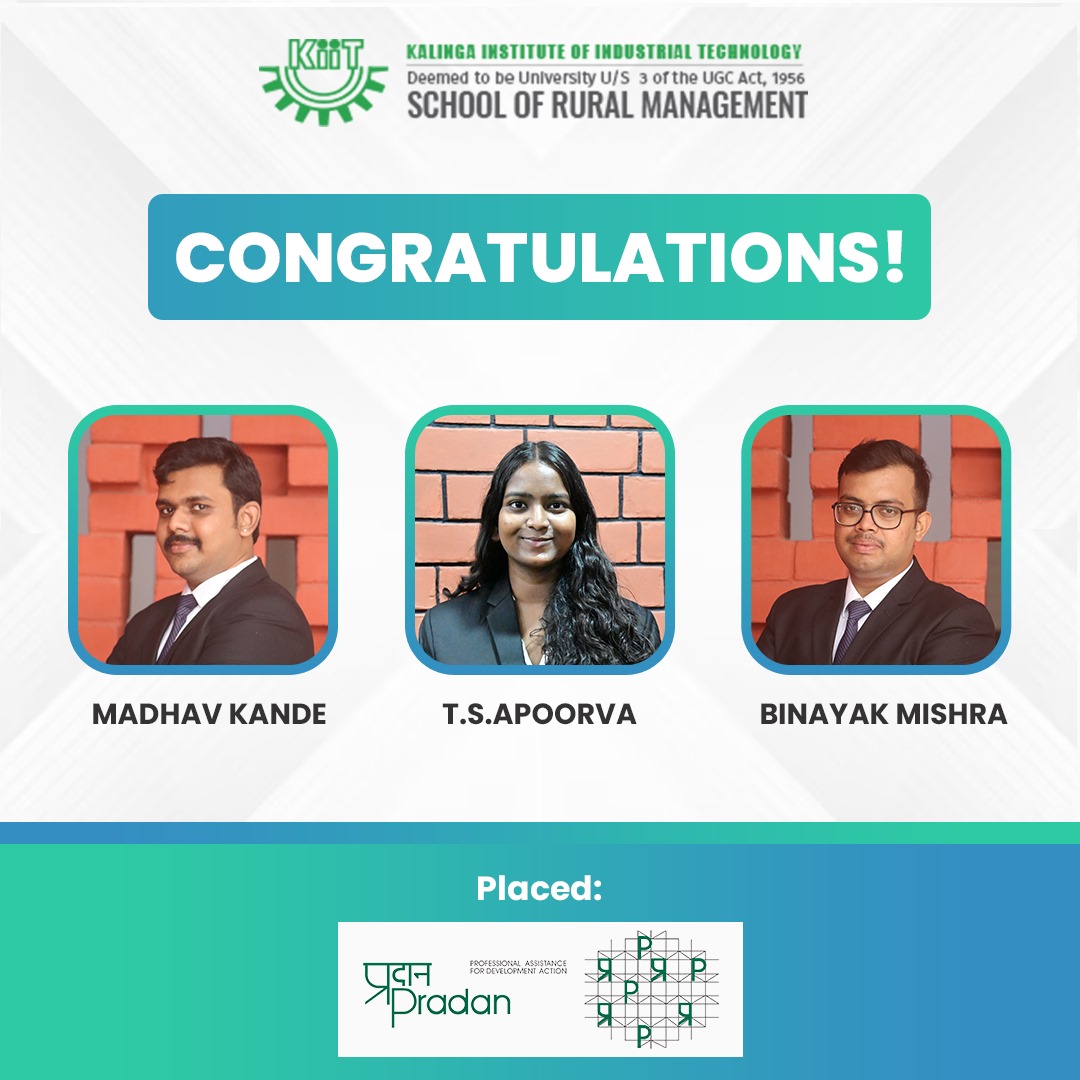 KSRM maintains its stellar placement record in 2024. Congratulations to our MBA students for their placement at Pradan. #ksrmbbsr #RuralManagement #AgriBusinessManagement #MBA #placement #topbschools #kiit #bhubaneswar #odisha