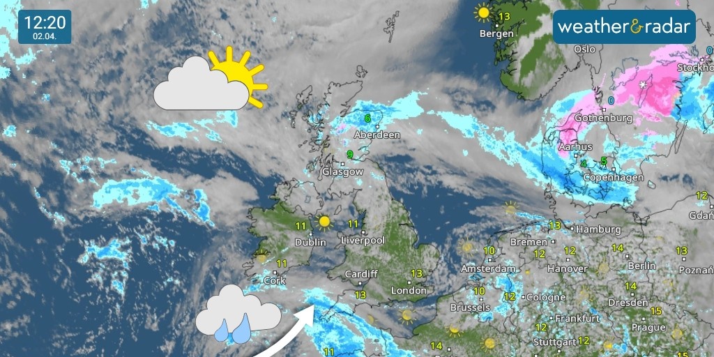 A generally drier day for most of us today, though not for long! ⛅➡️🌧️ Find out what's on the horizon on the WeatherRadar 👇 to.weatherandradar.co.uk/WeatherRadar #ukweather #irishweather #weatherforecast #WeatherRadar