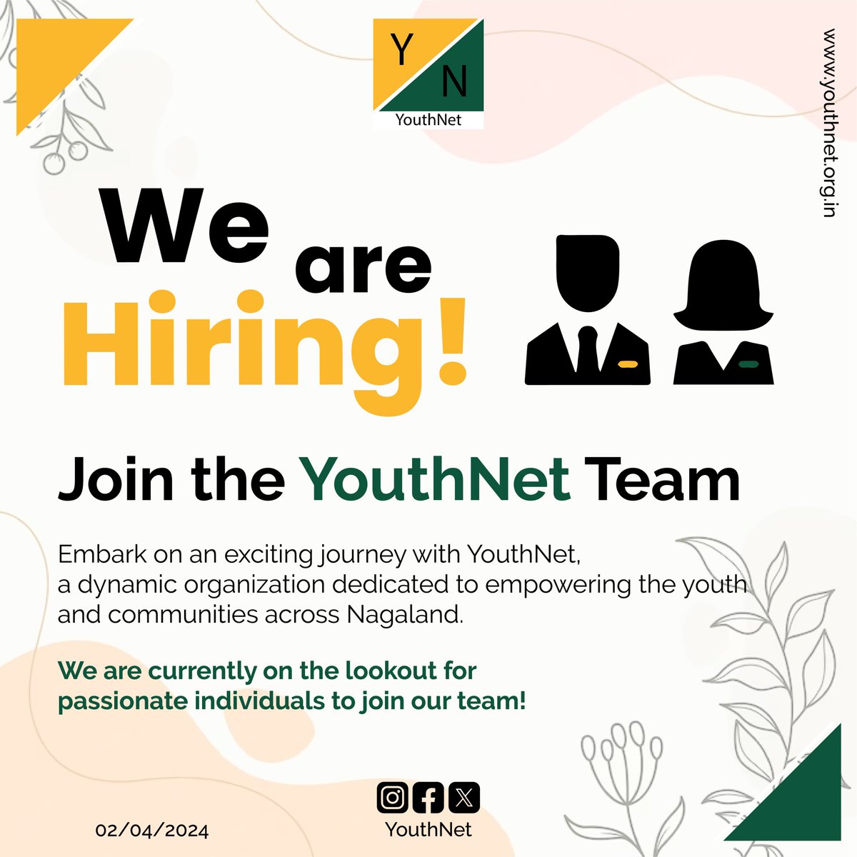 Join our #YouthNet team! Apply here:- youthnet.org.in/job/job-openin… #TeamYouthNet #YNnagaland #YouthNetNagaland #YouthEmpowerment #PositiveNagaland