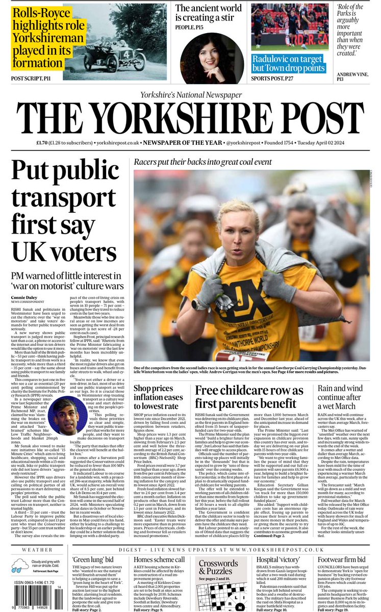 The message from Yorkshire could not be clearer: Put passengers first and reverse the decline on our public transport the Tories have presided over.