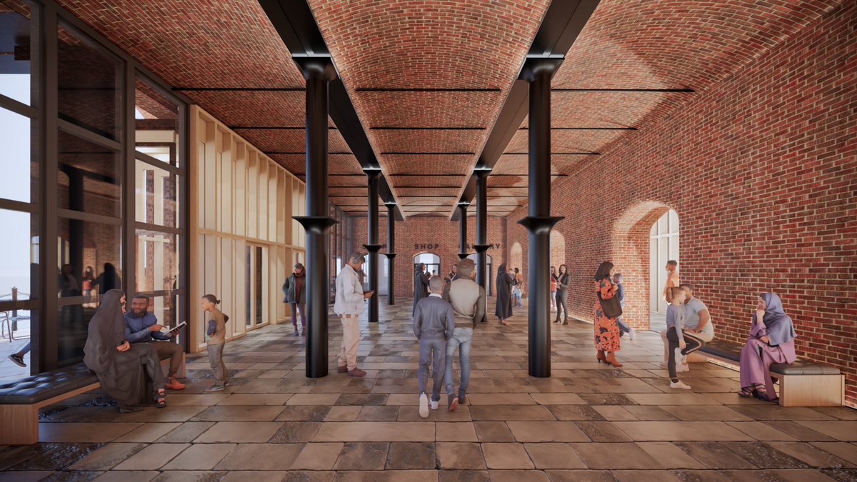 Explore the latest designs from @FCBStudios as part of the major redevelopment for both Maritime Museum and @SlaveryMuseum. A proposed new visitor welcome and orientation space will enable visitors to appreciate the historic fabric and scale of this iconic building. 🧱🧡