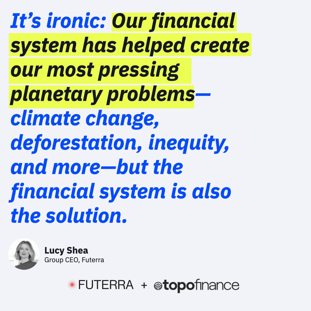 Great insight from Futerra CEO Lucy Shea on the power and potential of the financial system to solve climate challenges. Discover the #CarbonBankroll 2.0 report by @TopoFinance to learn more Read the report in full here: lnkd.in/d_hPs8xg