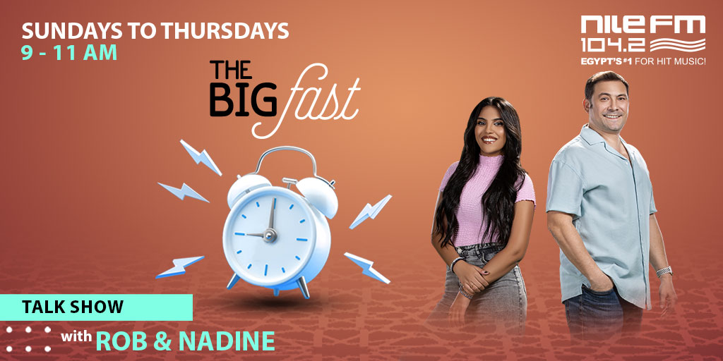 NileFM's tweet image. Embrace the spirit of Ramadan with the #BigFast! Join Rob and Nadine every morning from 9 to 11 am for insightful conversations and uplifting tunes. 🌙
📞 0238555055 - WhatsApp: 01559551042
Listen live: NileFM.com