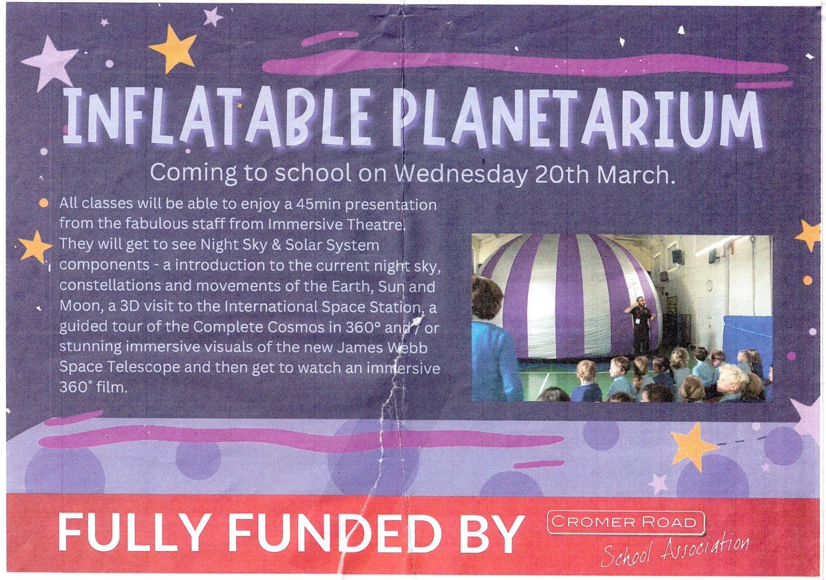 🌟 PTA POWER 🌟 - we love working with school PTAs to make magical pop-up planetarium visits possible bit.ly/3TEGQ3L #EduTwitter #scicomm #educhat #ukedchat #ks2 #asechat #nqtchat #ntchat #education #students #school #teacher #teacherlife #edteach #ukeducation #scichat