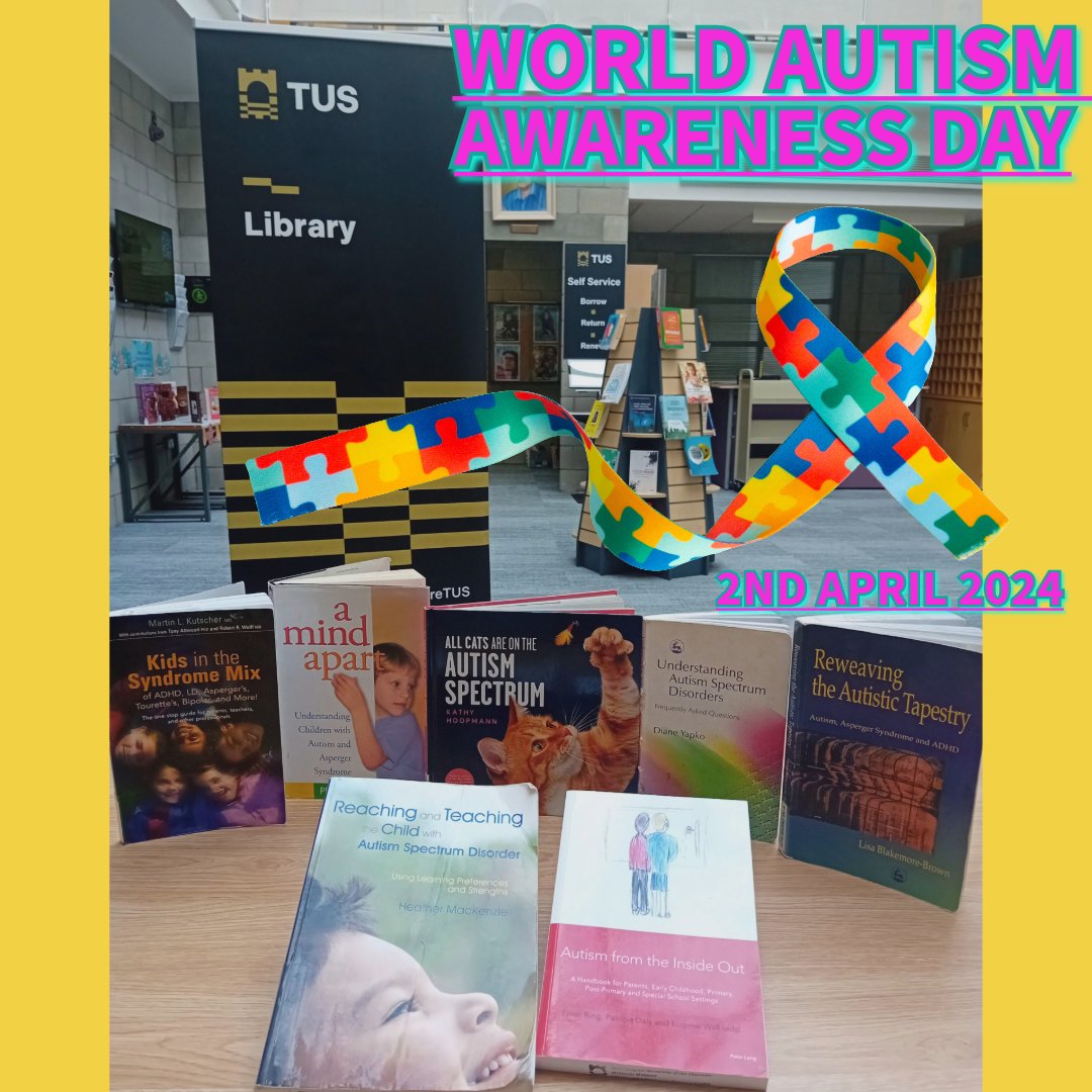 To celebrate #WorldAutismAwarenessDay we are highlighting some of our collection of autism related content. 'Autism is not a disability, it's a different ability.' - Stuart Duncan #tuslibrary #WeAreTUS #WorldAutismAwarenessDay #autismsupport #autismbooks