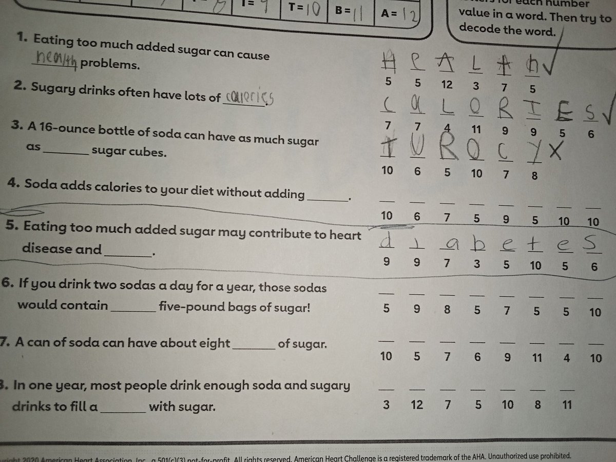 Way to add to the stigma @AmericanHeartMA my #type1 diabetic 9yr old son had this to do in school. Get you act together, this is harmful. #DOC #TYPE1 #stopthestigma #shameful