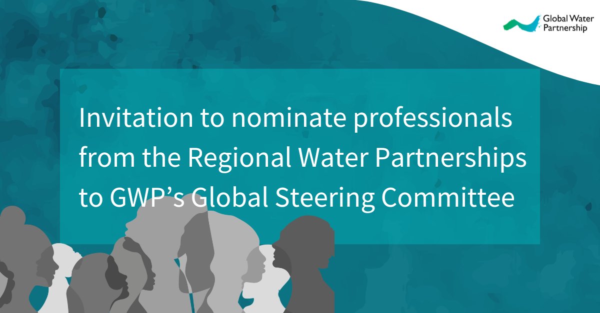 We are inviting the following GWP Regional Water Partnerships to each nominate two professionals for taking on the role of member of the global GWP Steering Committee: 👉 @GWPSAS 👉 @GWPSAF 👉 @GWP_Sam 👉 @GWP_CAf 👉 @GWPCEE Explore call 👉 bit.ly/43K2Kad